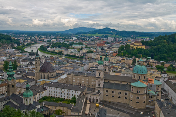 View of Salzburg from fortress